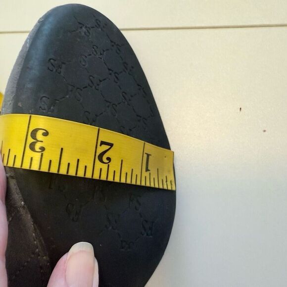 Franco Sarto Ulla Gray Suede and Patent Kitten Heel Pump Sz 8 Career, Classic - Picture 12 of 13